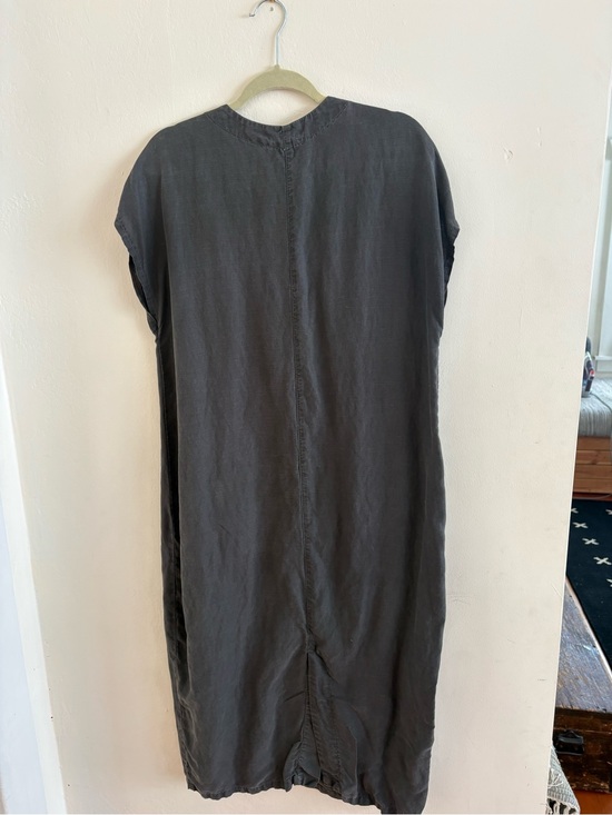Prairie Underground Dresses & Skirts - Prairie Underground Charcoal Gray Linen Blend Top